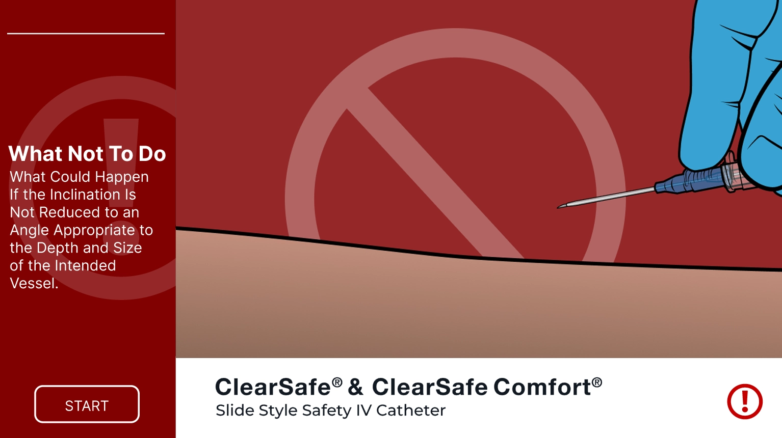 ClearSafe® and ClearSafe Comfort® Warning